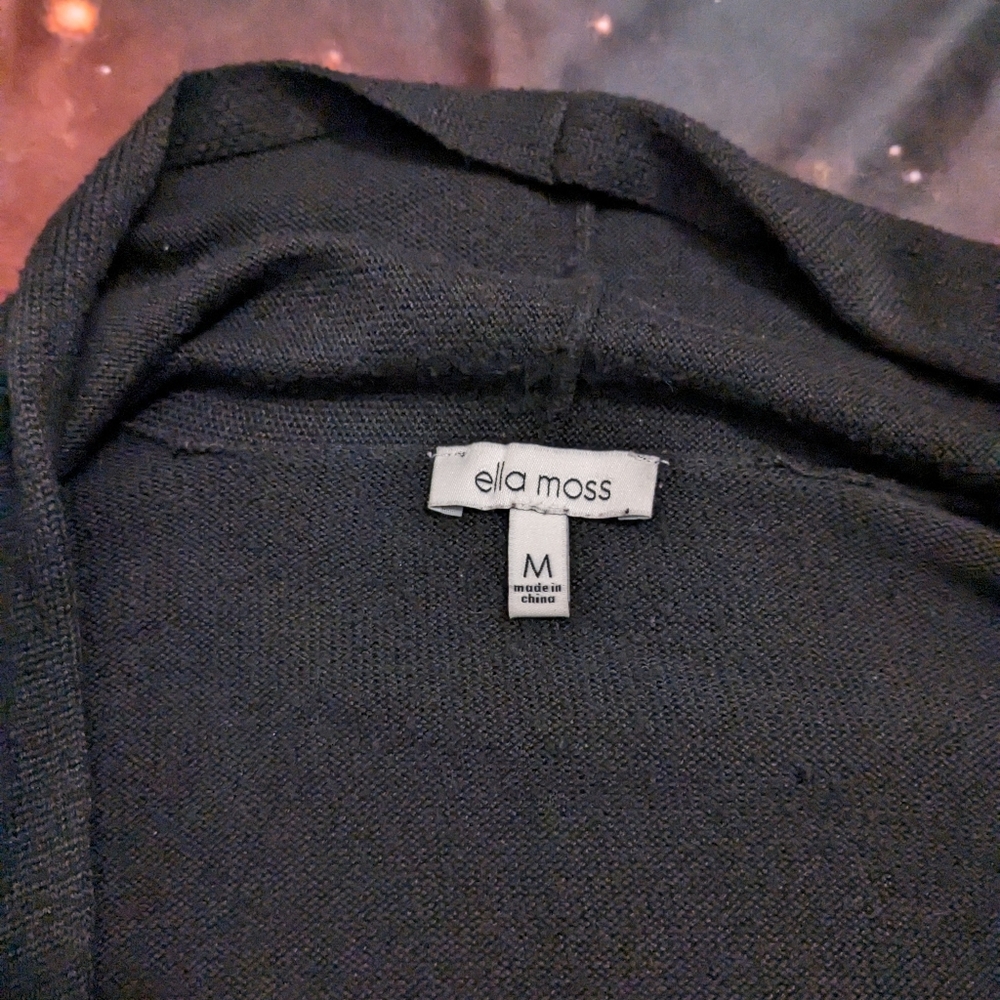 🖤 Black Ella Moss Cardigan Size Medium - Picture 5 of 7